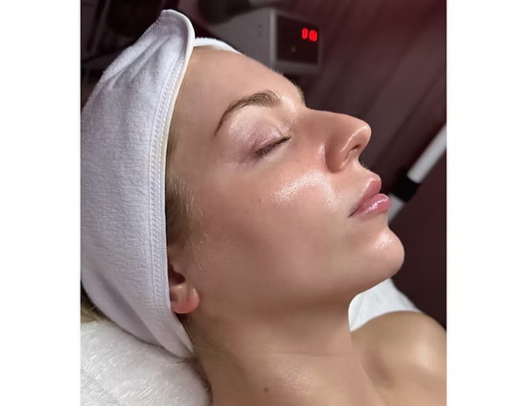 A treatment in progress at the studio